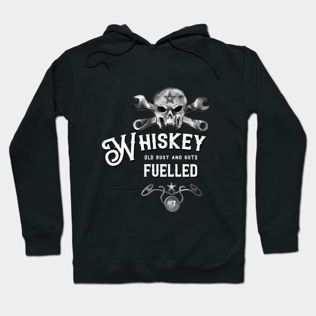 Whiskey Fuelled Rat Rod Hoodie by hardtbonez